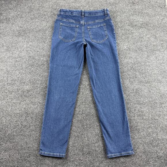 Cat & Jack Jeans Youth 14 Blue Straight Super Stretch Denim Adjustable Waist - Picture 2 of 16